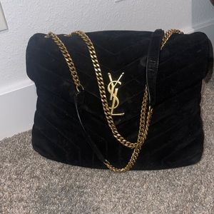 100 percent authentic!! I’m selling my black suede YSL purse by
